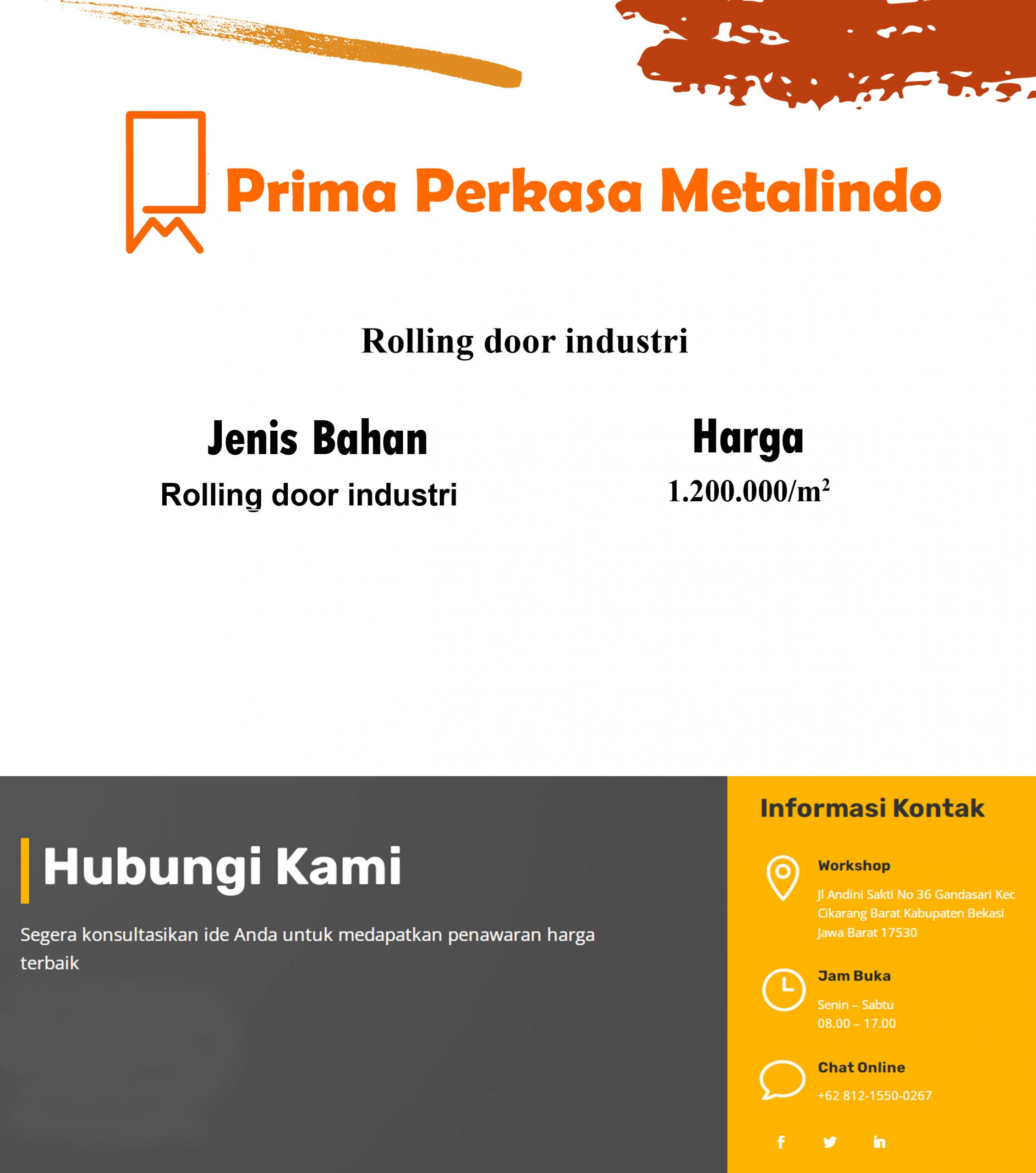 Rolling door Industri 1